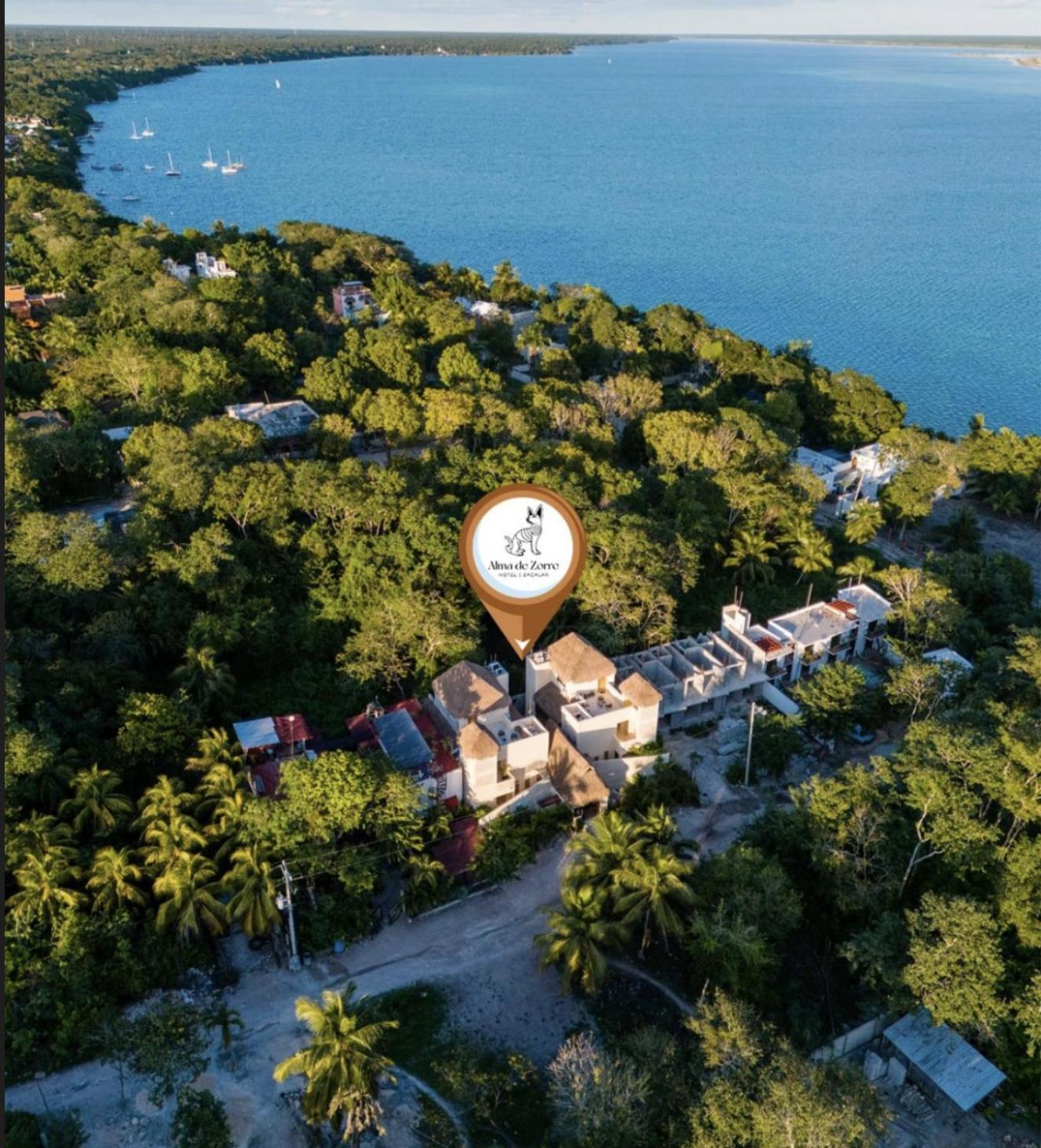 Hotel Alma De Zorro Bacalar Exterior foto